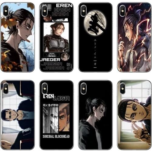 Mobile Phone Case Attack On Titan Eren Jaeger For Samsung Galaxy A71 A70 A60 A51 A50 A41 A40 A31 A30 A20E A21S A12 A10 A7 A5 A3