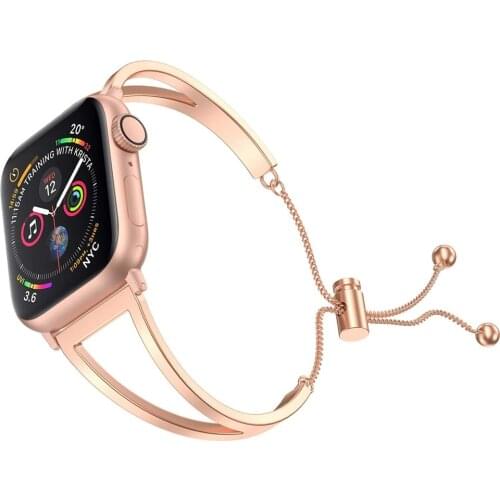 Women Dressy Metal Bracelet for Apple Watch Band 38mm 40mm 42mm 44mm iWatch SE Series 6/5/4/3/2/1 Wrist Strap for Iphone Watch