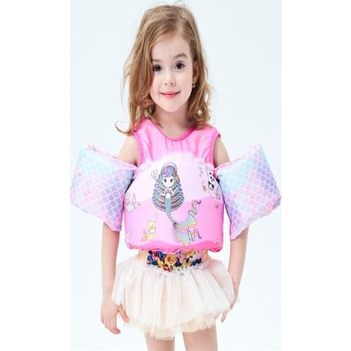 Cartoon Child Life Jacket Buoyancy Vest Cute Baby Floating SuitSwim Arm Foam Belt Safety Buckle Environmental Protection