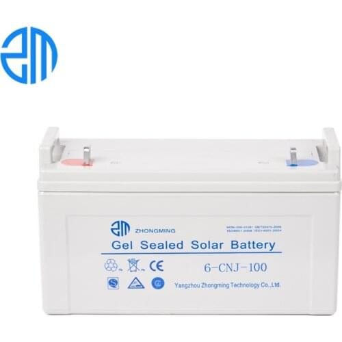 ZM solar Good price ISO CE SGS gel motorcycle batteries for 12v 100ah