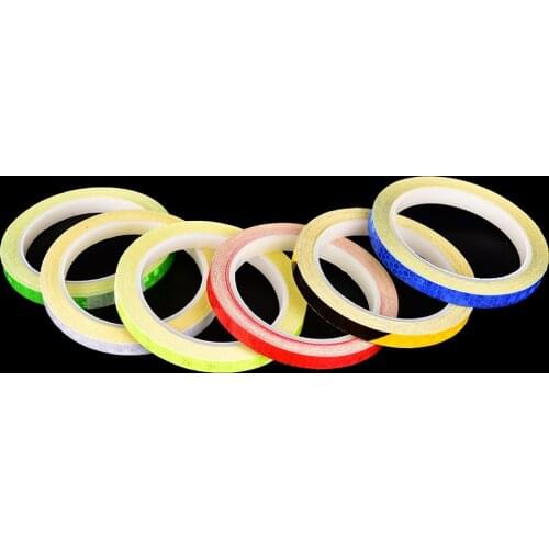 1Pc Fluorescent MTB Bike Bicycle Reflective Stickers Cycling Motorcycle Strip Decal Tape Safety