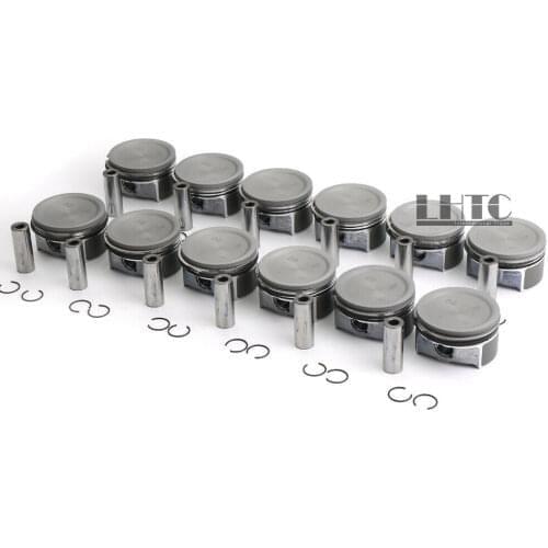 12pcs Piston & Ring Φ82mm For Mercedes-Benz S600L CL600 5.5T V12 M275 W220 W221