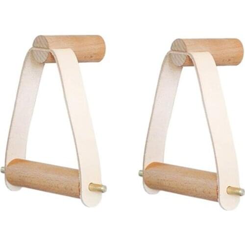2 Pcs Wooden Rolled Toilet Paper Holder Bathroom Storage Paper Hand Towel Dispenser Toilet Tissue Paper Rack