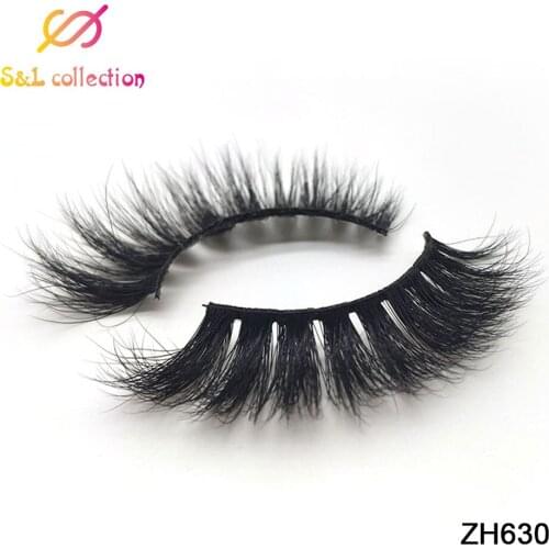 3D Mink Lashes 1 Box 1 Pair Packing Natural Thick Crisscross Messy False Eyelashes Pure Handmade Cotton Stalk Fake Eyelashes
