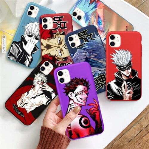 Jujutsu Kaisen Phone Case for Iphone 12 Mini 11 Pro XS MAX 8 7 6 6S Plus X SE2020 XR Ryomen Sukuna Gojo Satoru Case