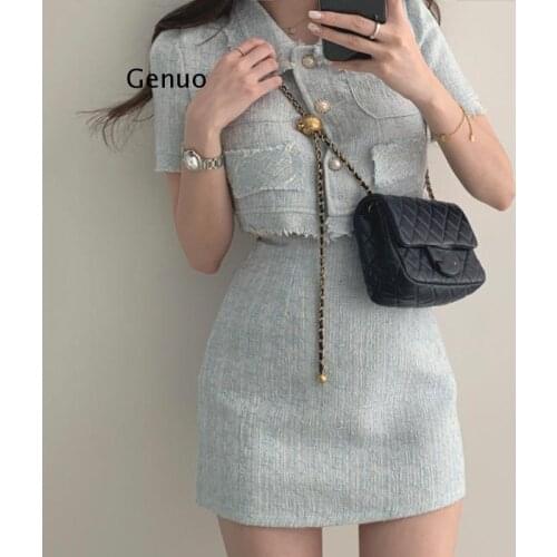 Genuo Summer Skirt Suits