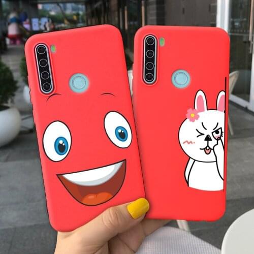 Classic funny Cartoon cute animal Phone Case for Redmi Note 8 8T 9S Pro Max Personalized Red TPU Back Cover
