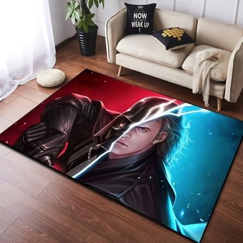 80x160cm Disney Star Wars Baby Play Mat Carpets for Living Room Bedroom Anti-Slip Living Room Rugs for Boys Bedroom