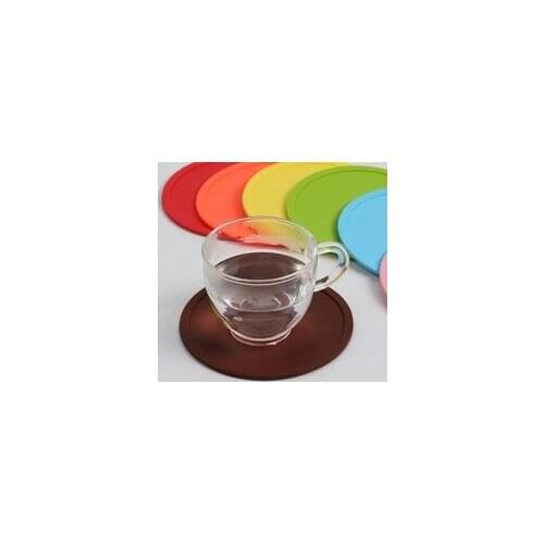 18/14cm Round Heat Resistant Silicone Mat Drink Cup Coasters Non-slip Pot Holder Table Placemat Kitchen Accessories Onderzetters
