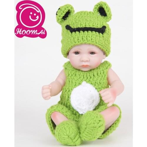 10" 25CM Wholesale Bebe Reborn Doll High Quality Cute Mini Full Silicone Newborn Baby Toy Lifelike Doll Children Birthday Gifts