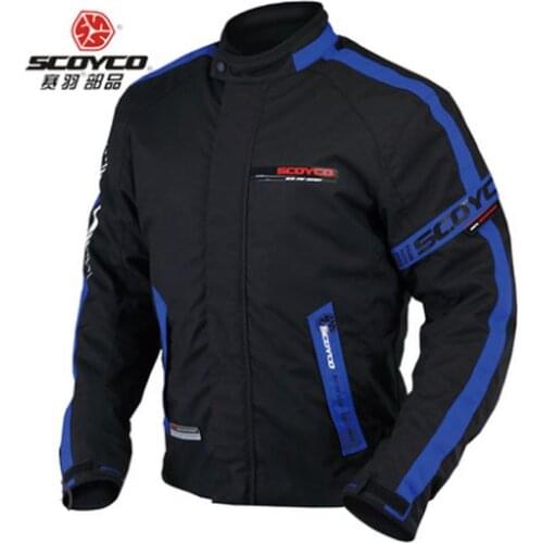 2018 New SCOYCO Oxford cloth Motocross Motorcycle riding jacket windproof motorbike kinght locomotive clothing jacket