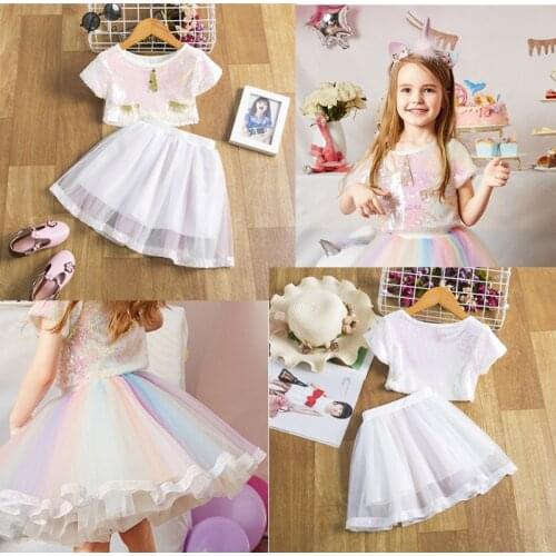 Tropical Style Summer Dress Kids Dresses For Girls 2021 Girls Clothes Casual Clothing 3-8Y Flower Girls Dress Vestidos