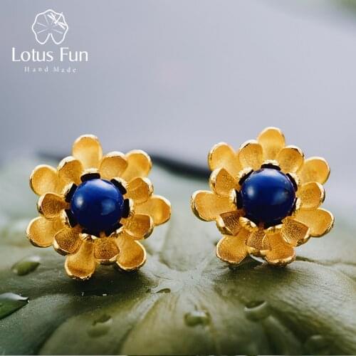 Stud Earrings Lotus Fun China