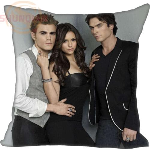 Best New The Vampire Diaries Pillowcase Wedding Decorative Pillow Case Custom Gift For Pillow Cover YJW#5