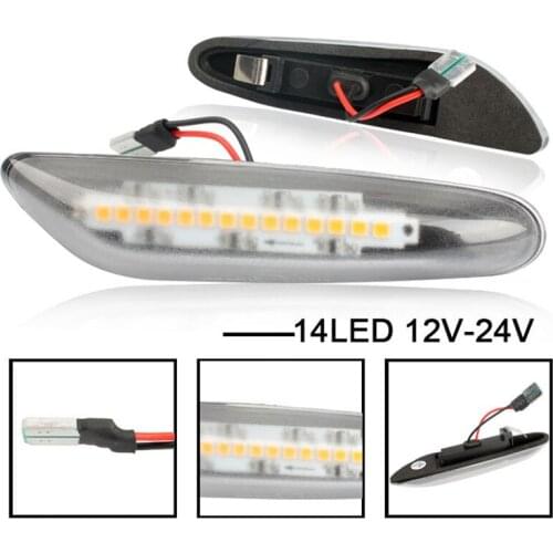 Suitable for BMW E90 E92 E93 E60 E87 E83 X3 E46 E53 X5 Turn Signal Leaf Board Light Side Light Water