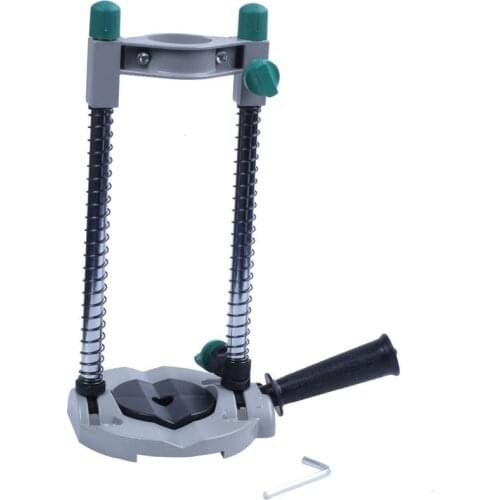 Precision Drill Guide Pipe Drill Holder Stand Drilling Guide Cemented carbide with Adjustable Angle and Removable Handle DIY too