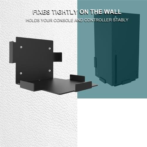 Durable Game Console Wall Bracket Anti-Slip Wall Mount Storage Holder Rack for Xbox Series X Game Handle Accessories