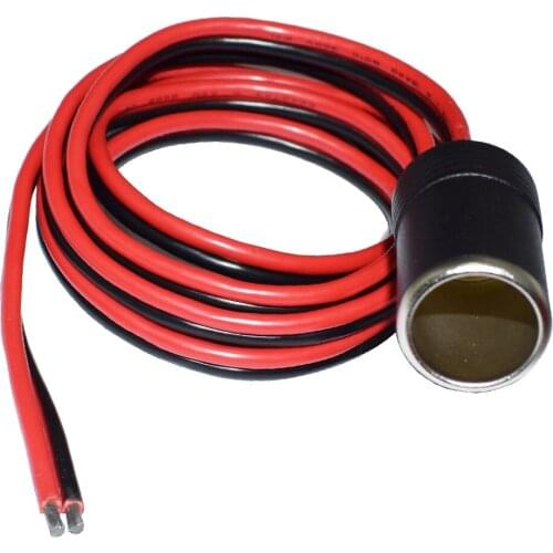 Female Car Cigar Cigarette Lighter Socket Car Charger Power Cigarette Lighter Female Socket Cable Plug Adapter 12V 30a 150cm