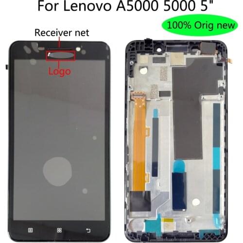 Shyueda 100% Oig NEW with frame For Lenovo A5000 5000 5" LCD Display Touch Screen Digitizer