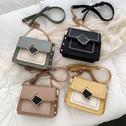 New retro ladies flip fashion casual shoulder bag ladies pu leather messenger bag elegant female bag envelope type clutch bag