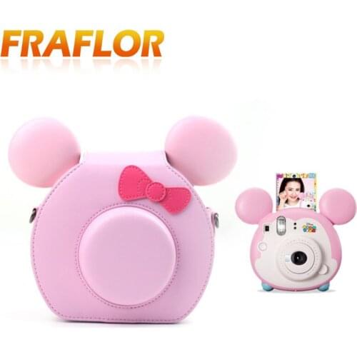 Pink And Transparent Color Loose Bag TSUMTSUM Camera Bag Photo Protection Bag For Polaroid FujiFilm Instax Shell Anti-scratch