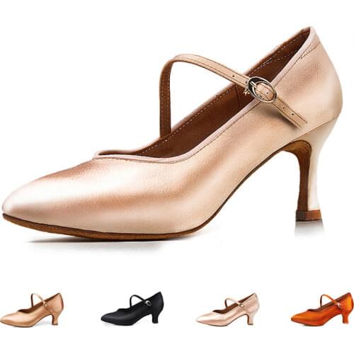 Brand Professional Women Tango Dance Shoes Girls Modern Latin Dance Shoes Soft bottom Ladies High Heels Ballroom Dancing Shoes