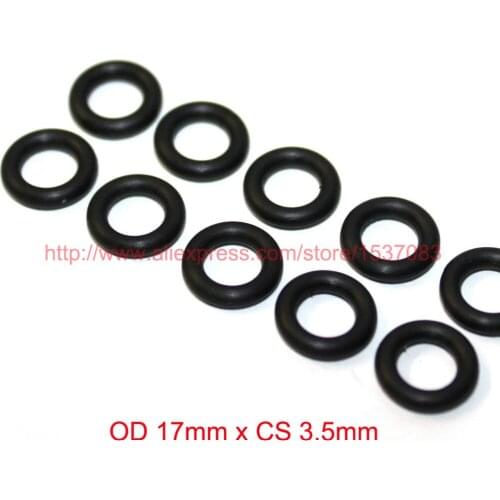 OD 17mm x CS 3.5mm black NBR nitrile o ring o-ring oring sealing rubber cord