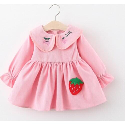 Spring Autumn Baby Girls Dress Toddler Dress Birthday Infant Baby Clothing Dresses Long Sleeve Cloth Kids Dress