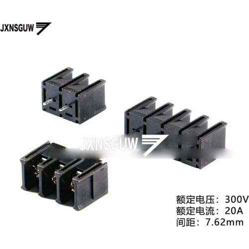 10PCS KF28C-7.62-2P / 3P4P straight socket protection cover 7.62mm spacing fence type terminal block