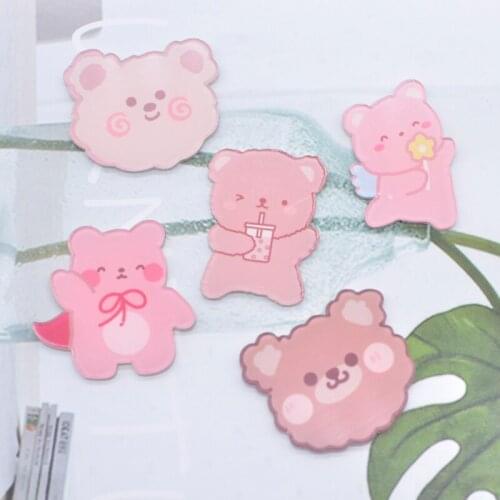 10Pcs/set NEW Cookies Bear Flat Back Resin Accessories for Jewelry Making DIY Phone Shell Crafts Ornament