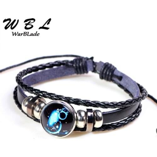 12pcs/set 12 Constellation Bracelet Personality Trend Fashion Couple Weaving Bracelets Boys And Girls Girlfriends Gift WBL