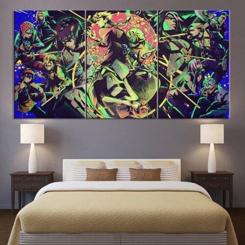 3 Piece JoJos Bizarre Adventure Animation Painting Poster Wall Canvas Painting Modular Canvas Pictures for Bedroom Home Decor