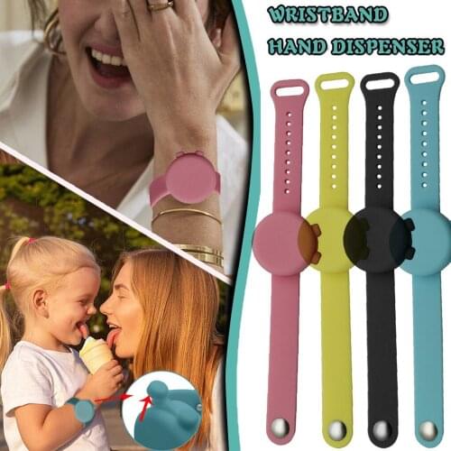 4 Pcs Adult Kid Liquid Wristband Hand Dispenser Handwash Gel With Whole Sanitizing Alcohol Dispensing Bracelet Wrist Strap #P2