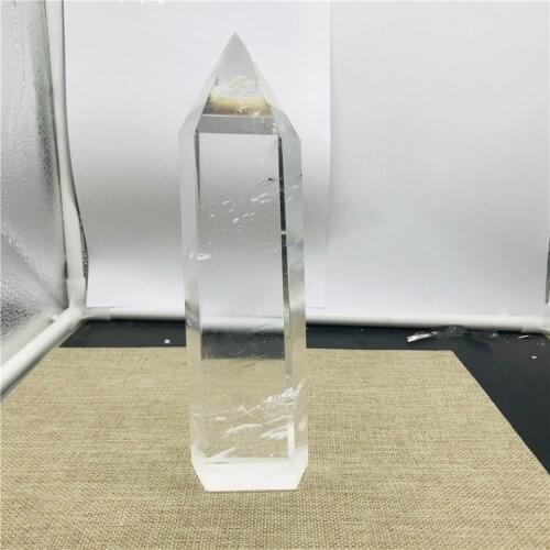 900-1000g High-temperature White Smelting Crystal Obelisk Quartz Point Specimen