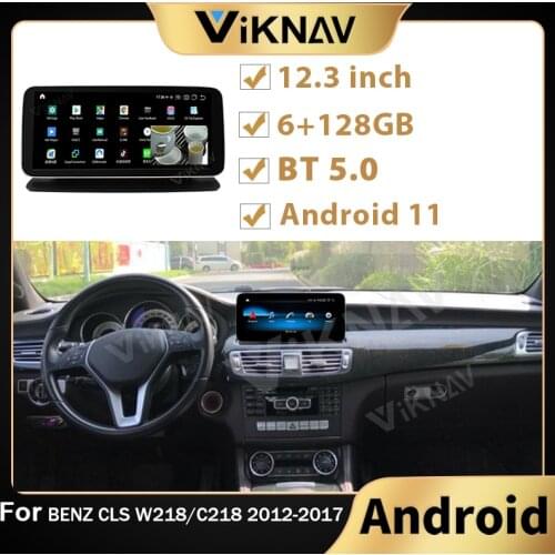 2 Din Android car radio for benz CLS W218 C218 2012-2017 car GPS navigation head unit multimedia player stereo recorder
