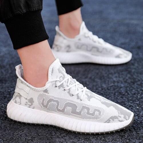 Black sneaker comfortable white for Fashion 2020 mens leisure Shoes 39 informales fashion Sneaker sapatos Men shoes knitting on