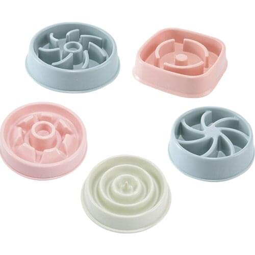 Pet Feeder Slow Eat Dog Bowl Non Slip Puppy Feeding Dish More Style Prevent Obesity Anti Choke Cat Food Bowl Pets Supplies