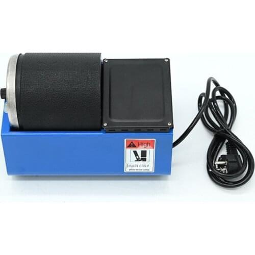 HBM Mini Rotary Polishing Machine bead Polisher with Rubber Buckets Roll barrel rotary grinding Jewelry Tools