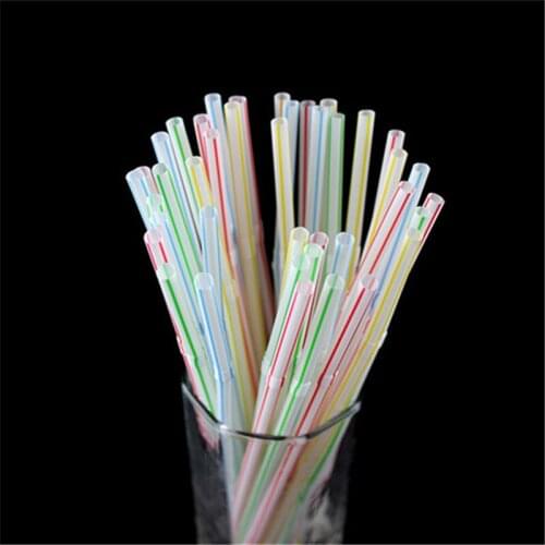 Newest 100pcs Color bar Christmas Decoration Paper Drinking Straw for Birthday Decorative Environmental Drinking Straws 6Z