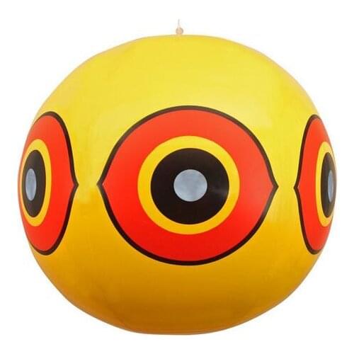 Bird Repellent Scary Eye Balloons Bird scarer Stops Pest Bird Problems Fast. Reliable Visual Deterrent Yellow color
