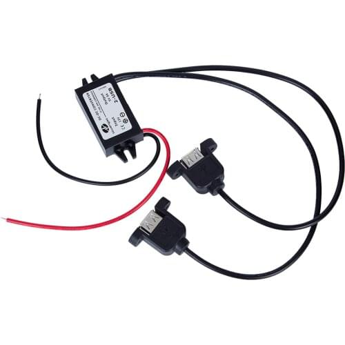 12V to 5V 3A DC/DC Converter Double USB to Auto Power Regulator Voltage Step Down Module Car Power Supply Free Shipping