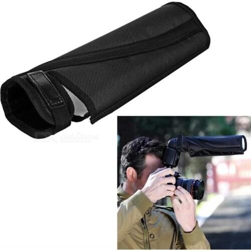 Camera Speedlite Flash Softbox Diffuser Bendable White Reflector Speedlight Snoot Universal Round Shaped Foldable Mount