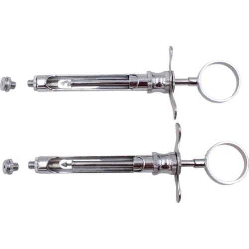 1.8ML Stainless Steel Dental Aspirating Syringe Dental Laboratory Equipmentwith Dentist Surgical Instruments Dental needle