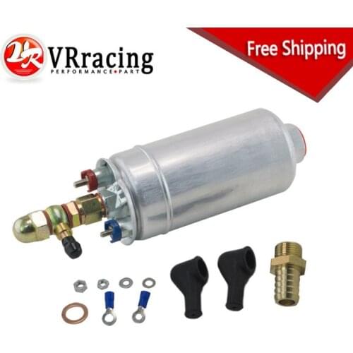 200 LPH External Fuel Pump 0580 254 044 Fuel Pump With Banjo Fitting Kit Hose Aadptor Union 8MM Outlet Tail