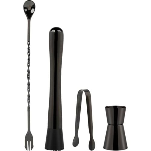 High Quality Cocktail Tool Kit Stainless Steel Cocktail Strainer Bar Measuring Jigger Wine Cocktail Shaker Jigger Kit Bar Tool