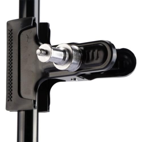 Photo Studio Background Clip Backdrop Clamp with Spigot 1/4" Screw for Light stands Studio Backdrop Photography Accessories