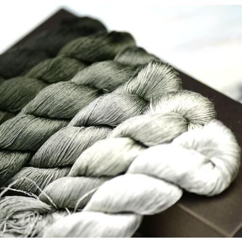 1pcs 400m 100% silk thread silk embroidery thread hand embroidery embroider cross stitch Branches and stems embroidery