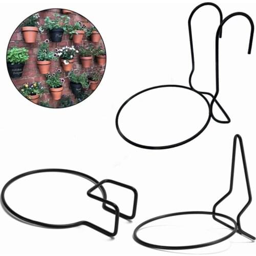 1PCS Wall Mounted Plant Pot Hanger Iron Art Hanging Rings Baskets Potted Flower Planter Hook Rack Garden Decorative Supplies