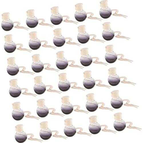 30pcs Mini Perfume Pendant Car Accessories Pendant Perfume Bottle Oil Car Perfume Bottles Car