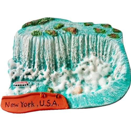 Niagara ,New York Great Falls Handmade Painted Aromatherapy 3D Fridge Magnets Travel Souvenirs Refrigerator Magnetic Sticker